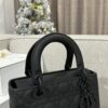 Replica Lady Dior Medium Ultramatte Black