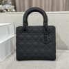 Replica Lady Dior Medium Ultramatte Black