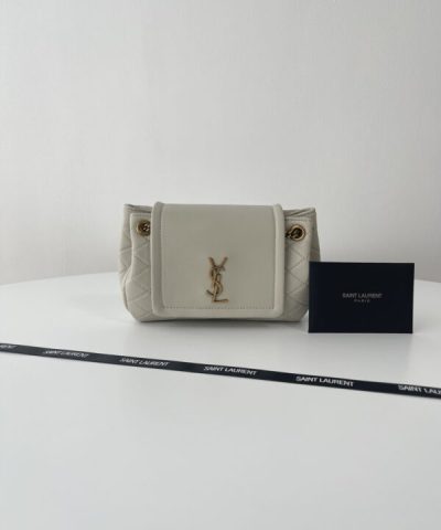 Replica YSL Nolita White - premium superclone handbag