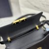 Replica Prada Triangle Leather Handbag Black
