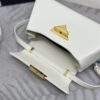 Replica Prada White Leather Handbag