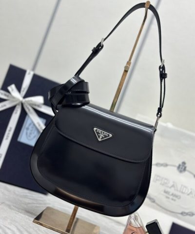 Replica Prada Cleo Black Bag With Flap - top-grade luxury bag dupe