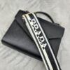 Replica Prada Saffiano Black Envelope - top-grade luxury bag dupe