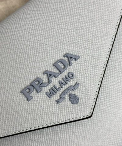 Replica Prada Saffiano Blue Envelope - top-grade luxury bag dupe