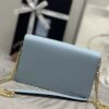 Replica Prada Saffiano Blue Small Envelope