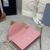 Replica Prada Saffiano Pink Small Envelope - high-quality designer bag dupe