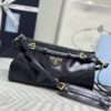 Replica Prada Leather Handbag Black