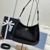 Replica Prada Cleo Brushed Black Bag