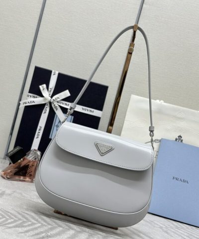 Replica Prada Cleo Small Grey Flap - elite factory replica handbag