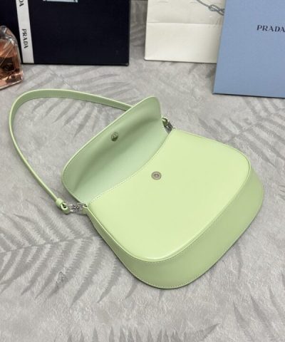 Replica Prada Cleo Small Green Flap - 1:1 premium replica handbag