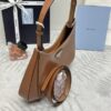 Replica Prada Cleo Brushed Brown Bag