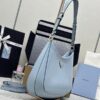 Replica Prada Cleo Brushed Blue Bag