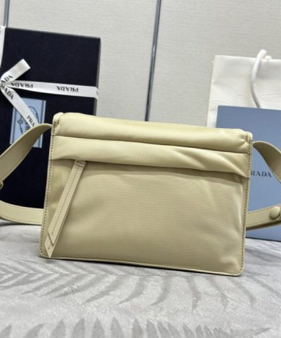 Replica Prada Re – Nylon Shoulder Bag Milk Tea