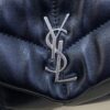 Replica YSL Loulou Black Puffer Silver - high-end replica designer purse