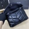 Replica YSL Loulou Black Puffer Silver - top-grade luxury bag dupe