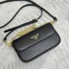 Replica Prada Mini Saffiano Black