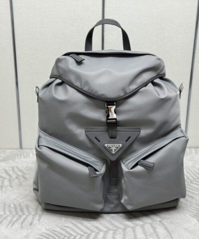Replica Prada Re – Nylon Grey Backpack - premium superclone handbag
