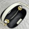 Replica Prada Saffiano Black Bucket White