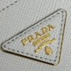 Replica Prada Saffiano Black Bucket White