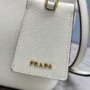 Replica Prada Saffiano Black Bucket White
