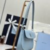 Replica Prada Cleo Medium Blue Bag With Flap - 1:1 premium replica handbag