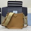 Replica Prada Saffiano Small Tote Black Brown