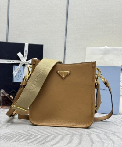 Replica Prada Saffiano Small Tote Black Brown