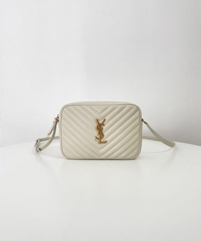 Replica YSL Lou Camera Bag White