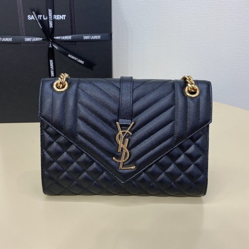 Replica YSL Envelope Crossbody Black