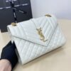 Replica YSL Envelope Crossbody White - top-grade luxury bag dupe