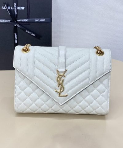 Replica YSL Envelope Crossbody White