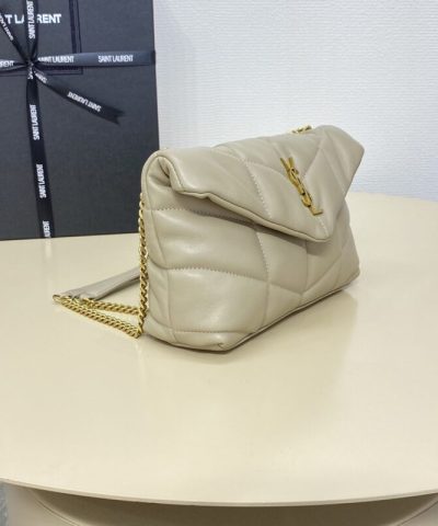 Replica YSL Loulou Apricot Puffer