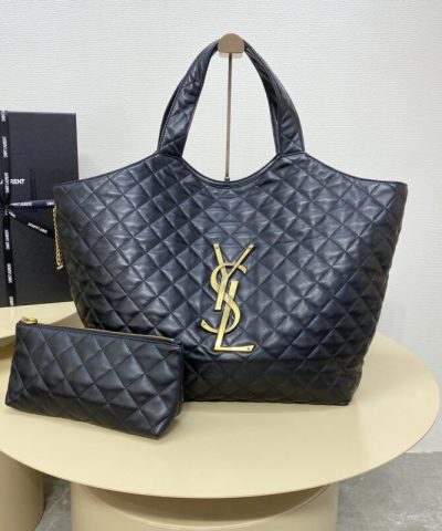 Replica YSL Icare Black - 1:1 premium replica handbag