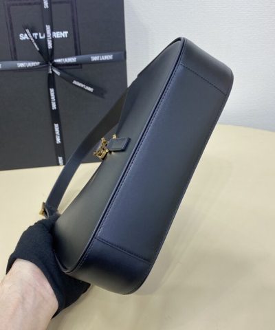 Replica YSL Le 5 A 7 Hobo Black - top-grade luxury bag dupe