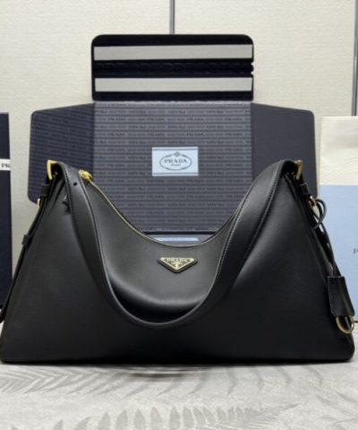 Replica Prada Prada Aimée Large Black - high-end replica designer purse