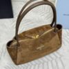 Replica Prada Medium Suede Shoulder Bag - high-end replica designer purse