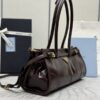 Replica Prada Naplak Patent Brown - top-grade luxury bag dupe