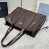 Replica Prada Antique Nappa Tote Dark Brown