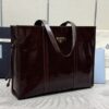 Replica Prada Antique Nappa Tote Dark Brown