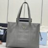 Replica Prada Antique Nappa Tote Grey