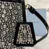 Replica Prada White Crystal Bucket Bag