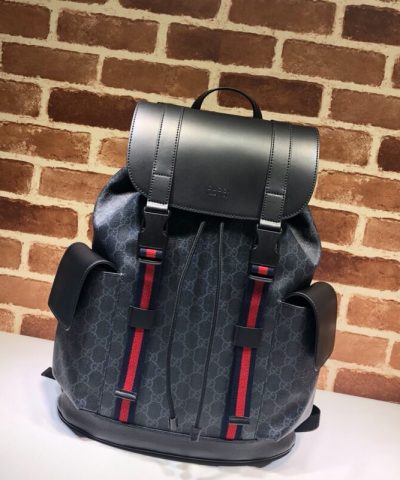 Replica Gucci Large Web Backpack Black - high-quality designer bag dupe