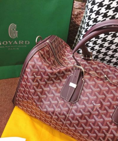 Replica Goyard Boston 45 Bordeaux - top-grade luxury bag dupe