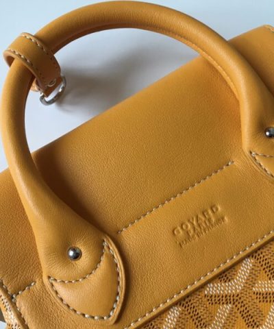 Replica Goyard Alpi Mini Backpack Yellow - 1:1 premium replica handbag