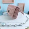 Replica Miu Miu Crystal Handbag Pink