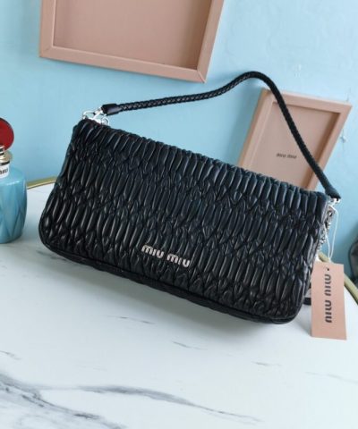 Replica Miu Miu Crystal Handbag Black - high-quality designer bag dupe