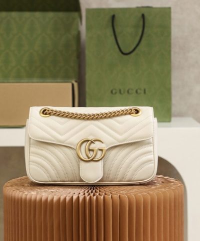 Replica Gucci GG Marmont Medium White