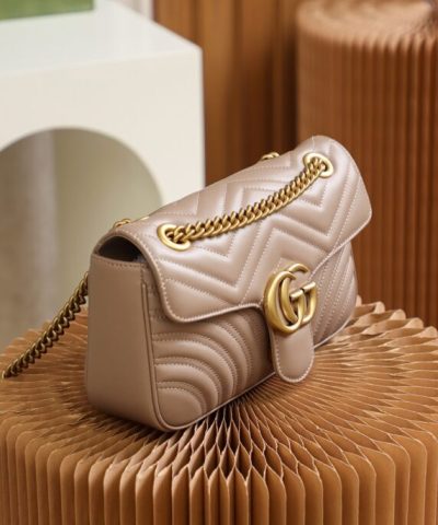 Replica Gucci GG Marmont Medium Nude