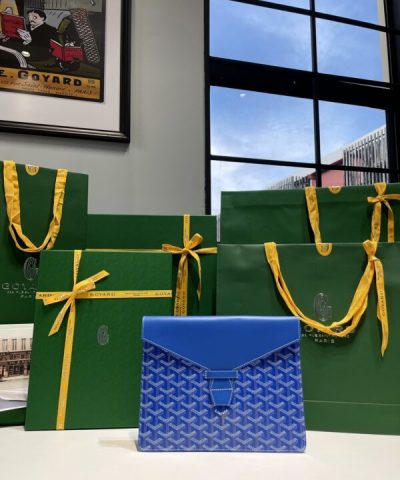 Replica Goyard Camond Pouch Blue