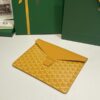 Replica Goyard Camond Pouch Yellow - elite factory replica handbag